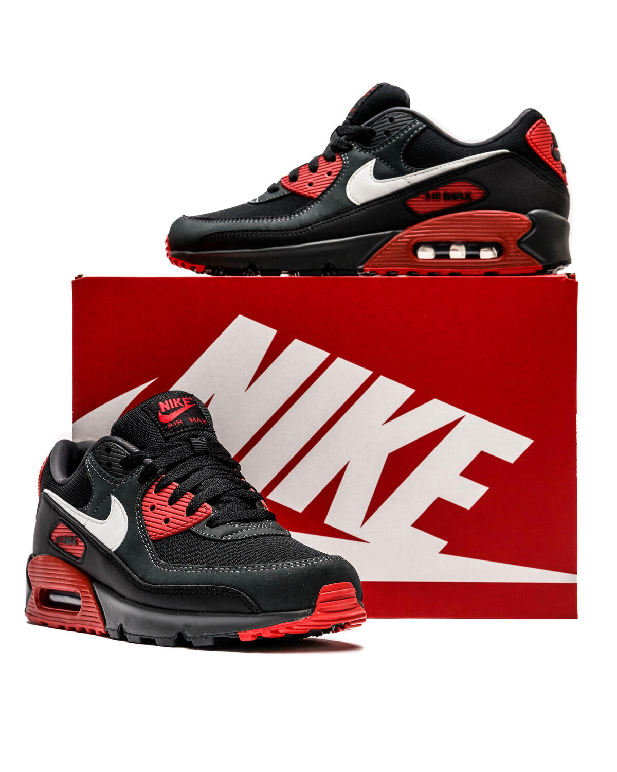 Nike air max 90 red black white best sale